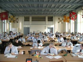 Der ehem. Feldherrensaal der Infanterieschule (jetzt Stauffenbergsaal), ist heute der zweitgrösste Lehrsaal der Offizierschule.